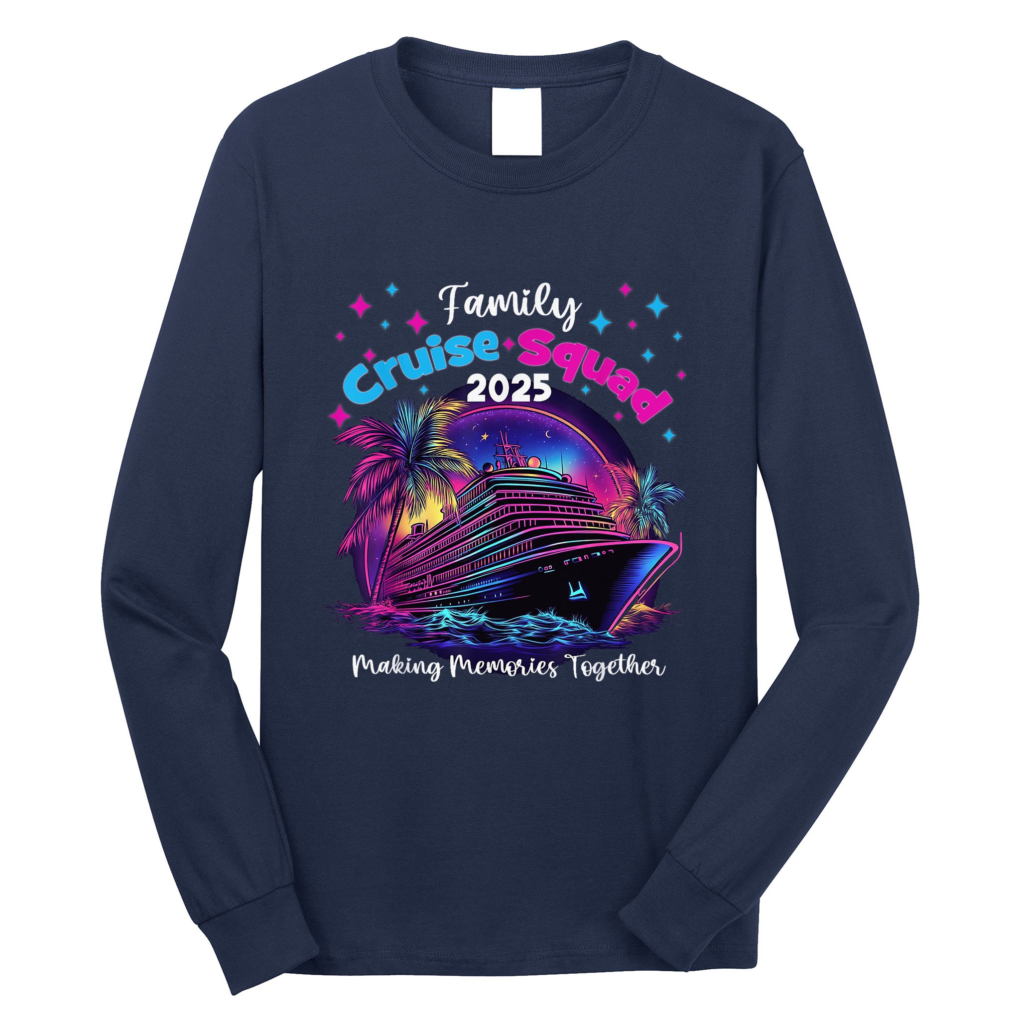 Cruise Squad 2025 Family Group Matching Summer Vacation Long Sleeve Shirt