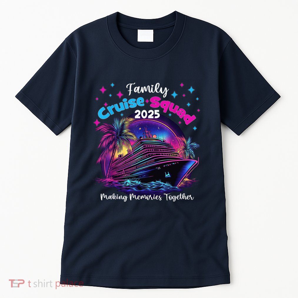 Cruise Squad 2025 Family Group Matching Summer Vacation Tall T-Shirt