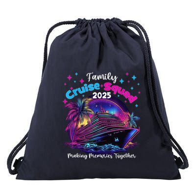 Cruise Squad 2025 Family Group Matching Summer Vacation Drawstring Bag