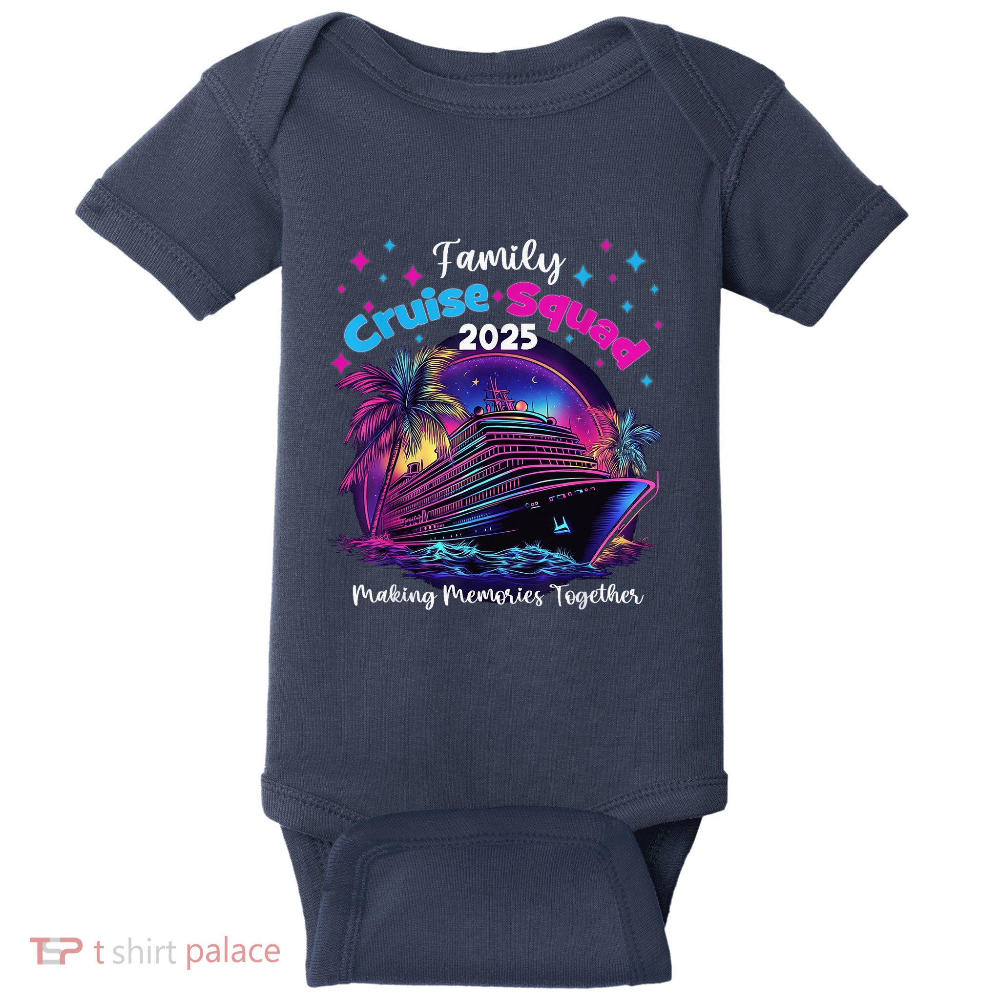 Cruise Squad 2025 Family Group Matching Summer Vacation Baby Bodysuit