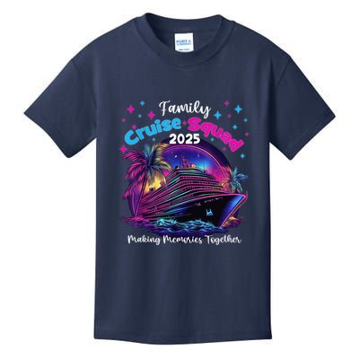 Cruise Squad 2025 Family Group Matching Summer Vacation Kids T-Shirt