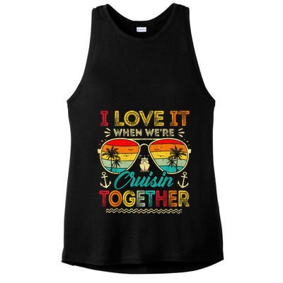 Cruise Squad 2025 Family Group Matching Summer Vacation Ladies PosiCharge Tri-Blend Wicking Tank