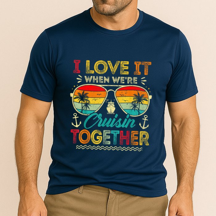 Cruise Squad 2025 Family Group Matching Summer Vacation Cooling Performance Crew T-Shirt