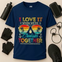 Cruise Squad 2025 Family Group Matching Summer Vacation Cooling Performance Crew T-Shirt