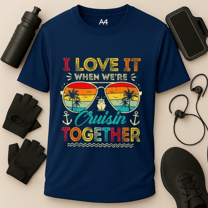 Cruise Squad 2025 Family Group Matching Summer Vacation Cooling Performance Crew T-Shirt