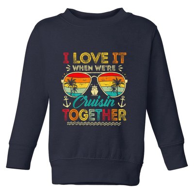 Cruise Squad 2025 Family Group Matching Summer Vacation Toddler Sweatshirt