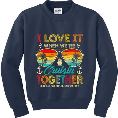 Cruise Squad 2025 Family Group Matching Summer Vacation Kids Sweatshirt