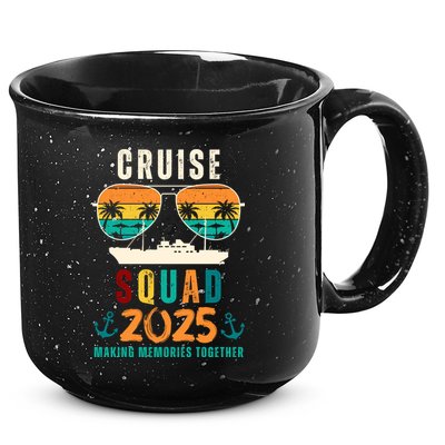 Cruise Squad 2025 Making Memories Together Family Vacation 15oz Campfire Ceramic Mug