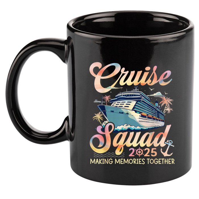 Cruise Squad 2025 Family Group Matching Summer Vacation 11oz C Handle Ceramic Mug