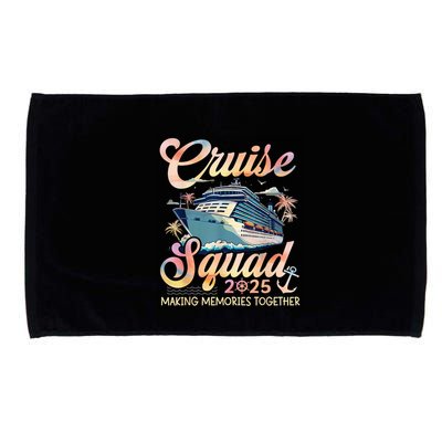 Cruise Squad 2025 Family Group Matching Summer Vacation Microfiber Hand Towel