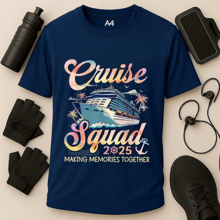 Cruise Squad 2025 Family Group Matching Summer Vacation Cooling Performance Crew T-Shirt
