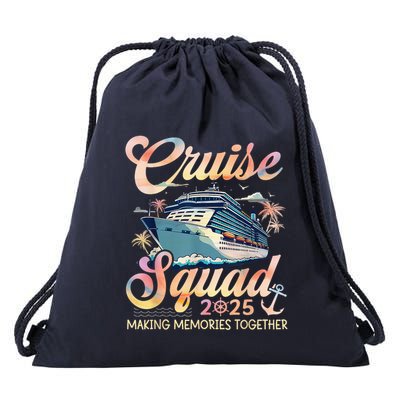 Cruise Squad 2025 Family Group Matching Summer Vacation Drawstring Bag