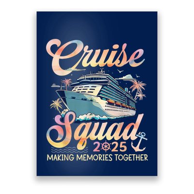Cruise Squad 2025 Family Group Matching Summer Vacation Poster