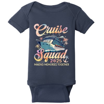 Cruise Squad 2025 Family Group Matching Summer Vacation Baby Bodysuit