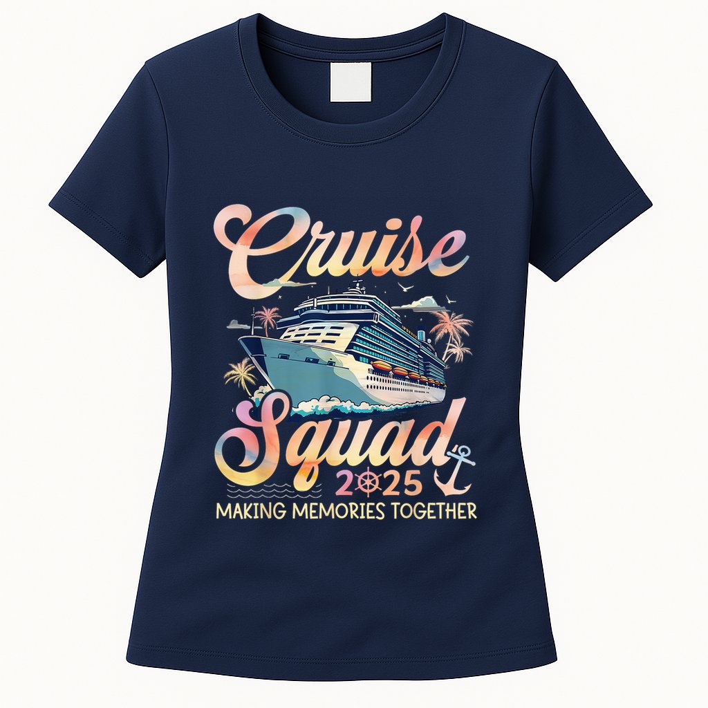 Cruise Squad 2025 Family Group Matching Summer Vacation Womens T-Shirt