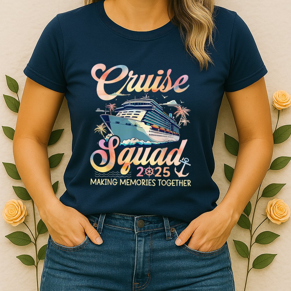 Cruise Squad 2025 Family Group Matching Summer Vacation Womens T-Shirt