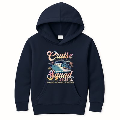 Cruise Squad 2025 Family Group Matching Summer Vacation Kids Hoodie