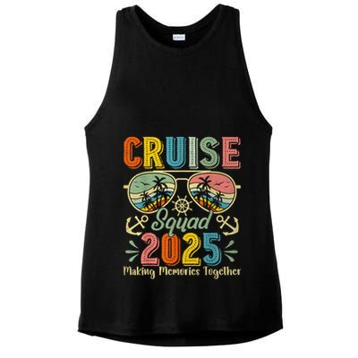 Cruise Squad 2025 Family Group Matching Summer Vacation Ladies PosiCharge Tri-Blend Wicking Tank