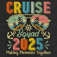 Cruise Squad 2025 Family Group Matching Summer Vacation Adult Drive Performance Visor