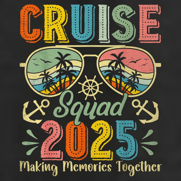 Cruise Squad 2025 Family Group Matching Summer Vacation Adult Drive Performance Visor