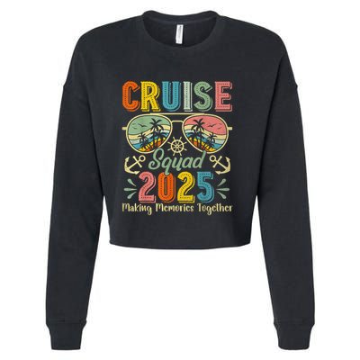 Cruise Squad 2025 Family Group Matching Summer Vacation Cropped Pullover Crew
