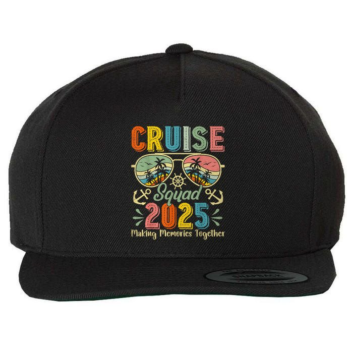 Cruise Squad 2025 Family Group Matching Summer Vacation Wool Snapback Cap