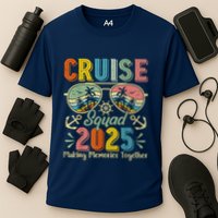 Cruise Squad 2025 Family Group Matching Summer Vacation Cooling Performance Crew T-Shirt