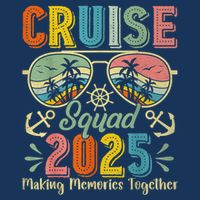 Cruise Squad 2025 Family Group Matching Summer Vacation Cooling Performance Crew T-Shirt