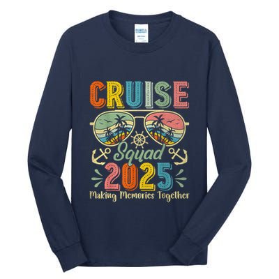 Cruise Squad 2025 Family Group Matching Summer Vacation Tall Long Sleeve T-Shirt
