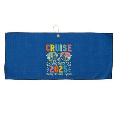 Cruise Squad 2025 Family Group Matching Summer Vacation Large Microfiber Waffle Golf Towel