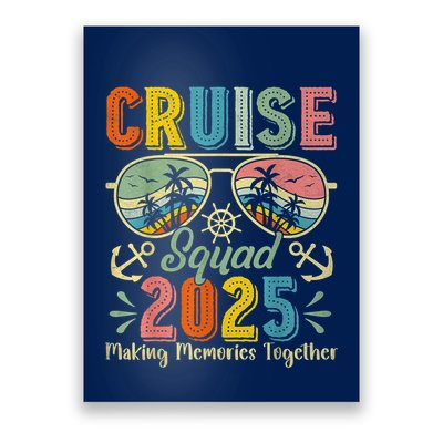 Cruise Squad 2025 Family Group Matching Summer Vacation Poster