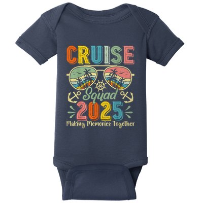 Cruise Squad 2025 Family Group Matching Summer Vacation Baby Bodysuit