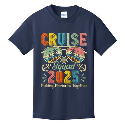 Cruise Squad 2025 Family Group Matching Summer Vacation Kids T-Shirt