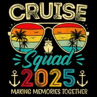 Cruise Squad 2025 Family Group Matching Summer Vacation Backpack