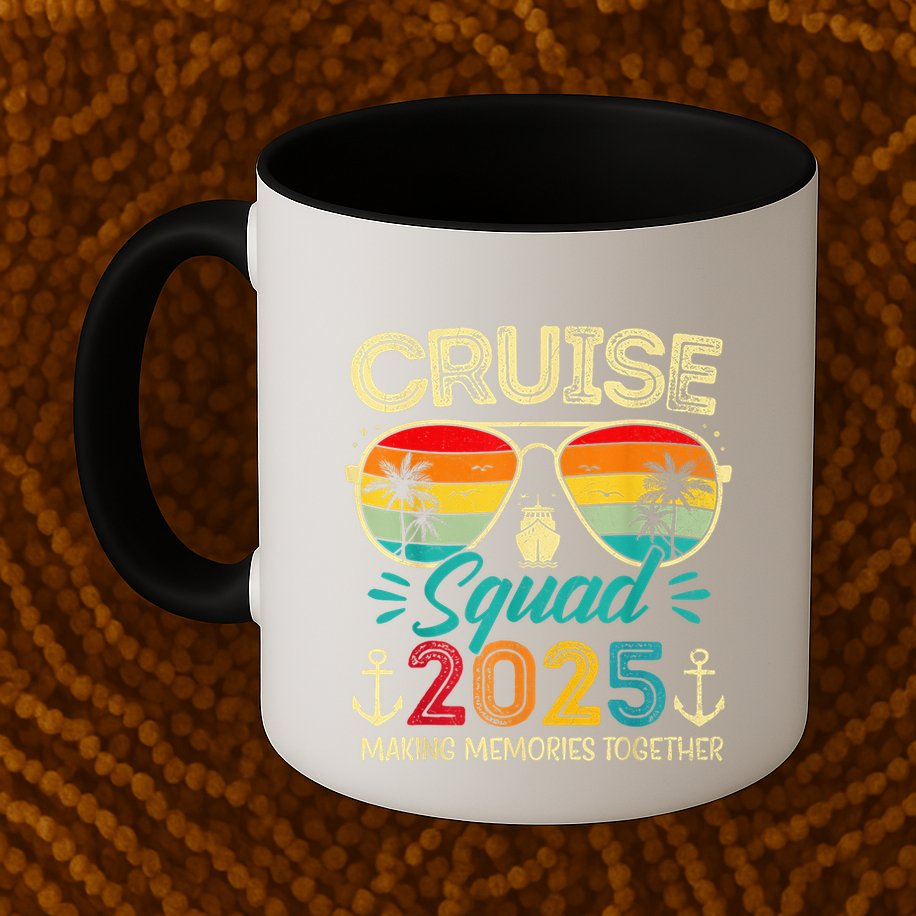 Cruise Squad 2025 Family Group Matching Summer Vacation Mug