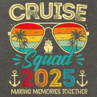 Cruise Squad 2025 Family Group Matching Summer Vacation Cotton Canvas Backpack