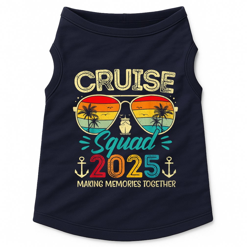 Cruise Squad 2025 Family Group Matching Summer Vacation Doggie Tank