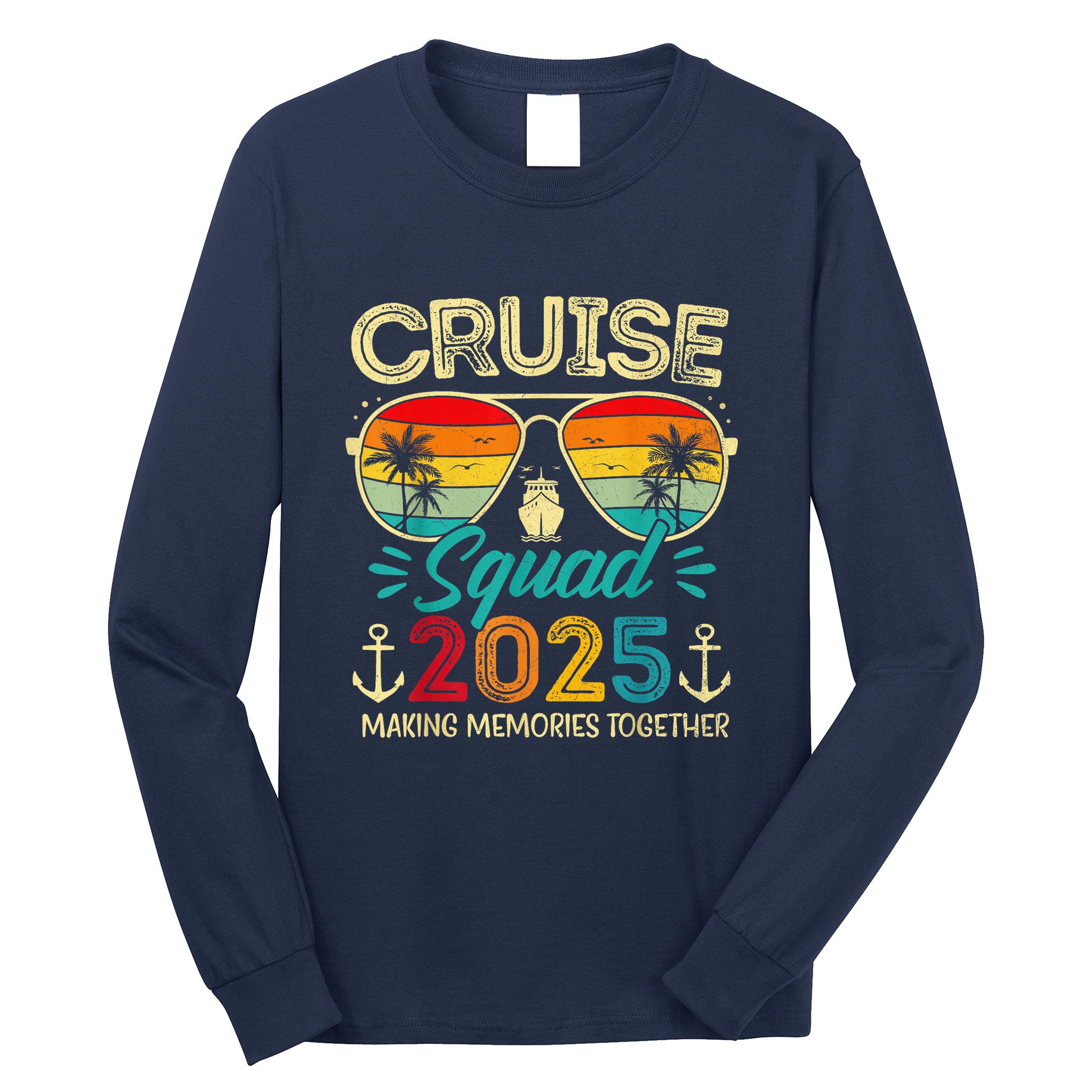 Cruise Squad 2025 Family Group Matching Summer Vacation Long Sleeve Shirt