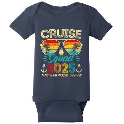 Cruise Squad 2025 Family Group Matching Summer Vacation Baby Bodysuit