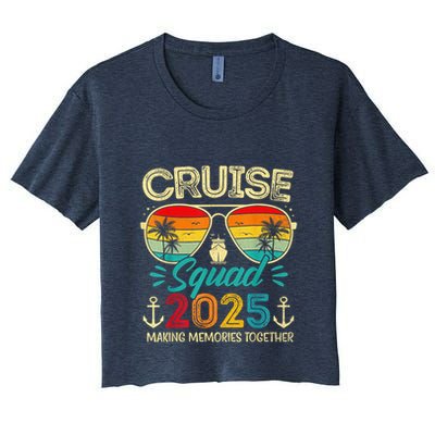 Cruise Squad 2025 Family Group Matching Summer Vacation Crop Top