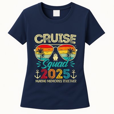 Cruise Squad 2025 Family Group Matching Summer Vacation Womens T-Shirt