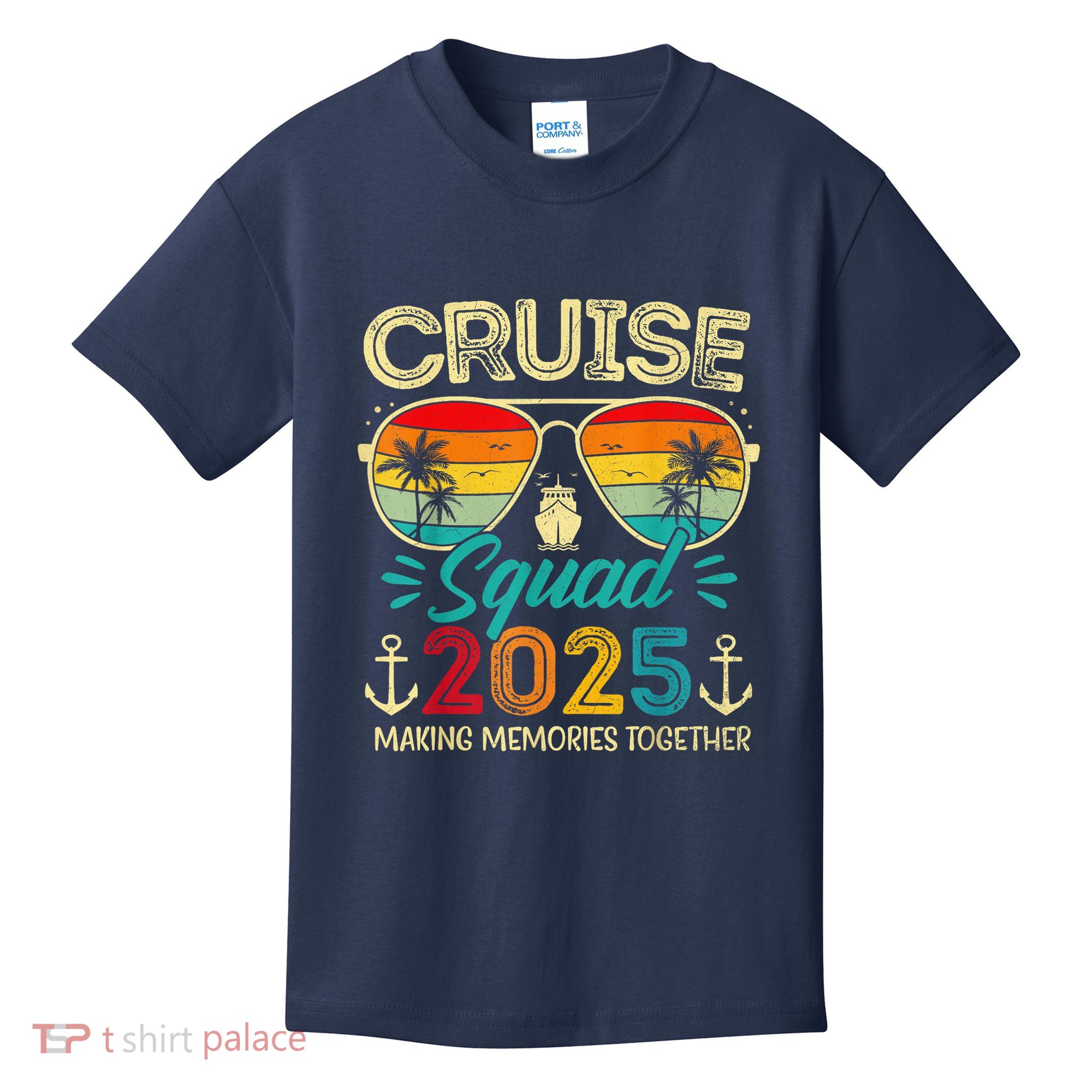Cruise Squad 2025 Family Group Matching Summer Vacation Kids T-Shirt