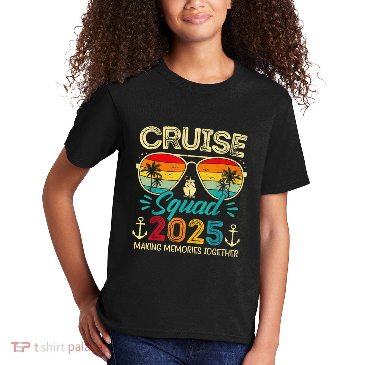 Cruise Squad 2025 Family Group Matching Summer Vacation Kids T-Shirt