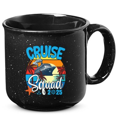 Cruise Squad 2025 Family Vacation Cruise Trip Group Summer 15oz Campfire Ceramic Mug