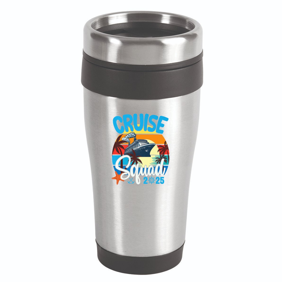 Cruise Squad 2025 Family Vacation Cruise Trip Group Summer 16oz Travel Tumbler