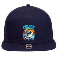 Cruise Squad 2025 Family Vacation Cruise Trip Group Summer 7 Panel Mesh Trucker Snapback Hat