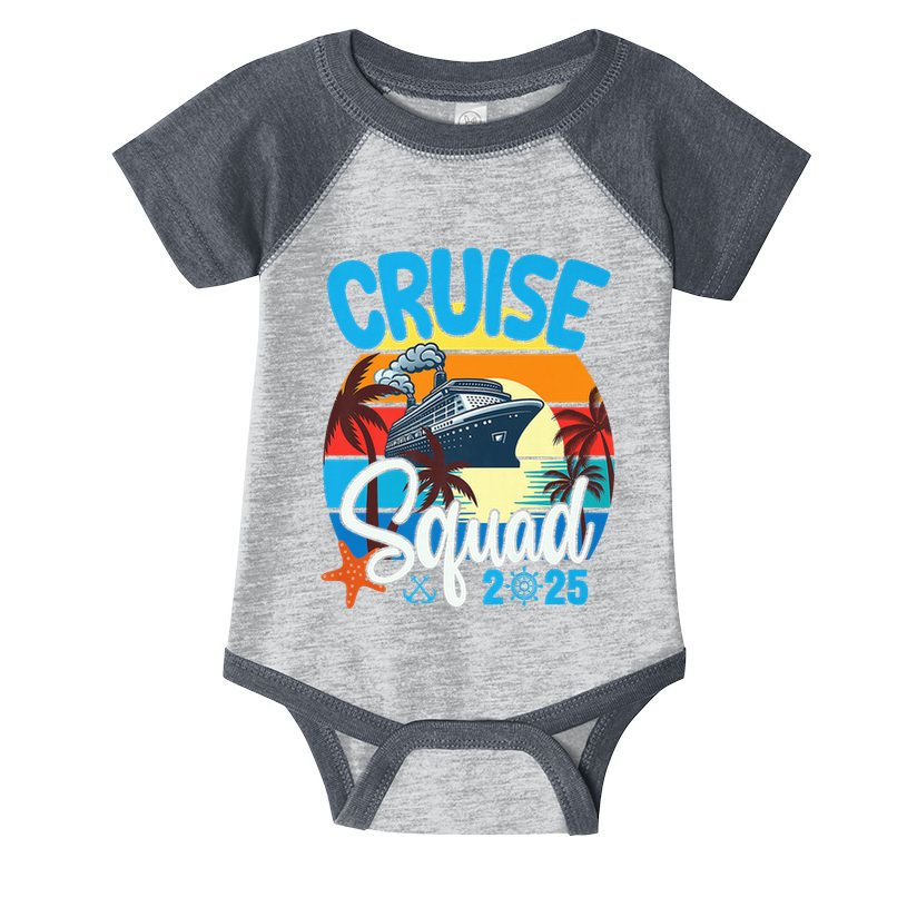 Cruise Squad 2025 Family Vacation Cruise Trip Group Summer Infant Baby Jersey Bodysuit