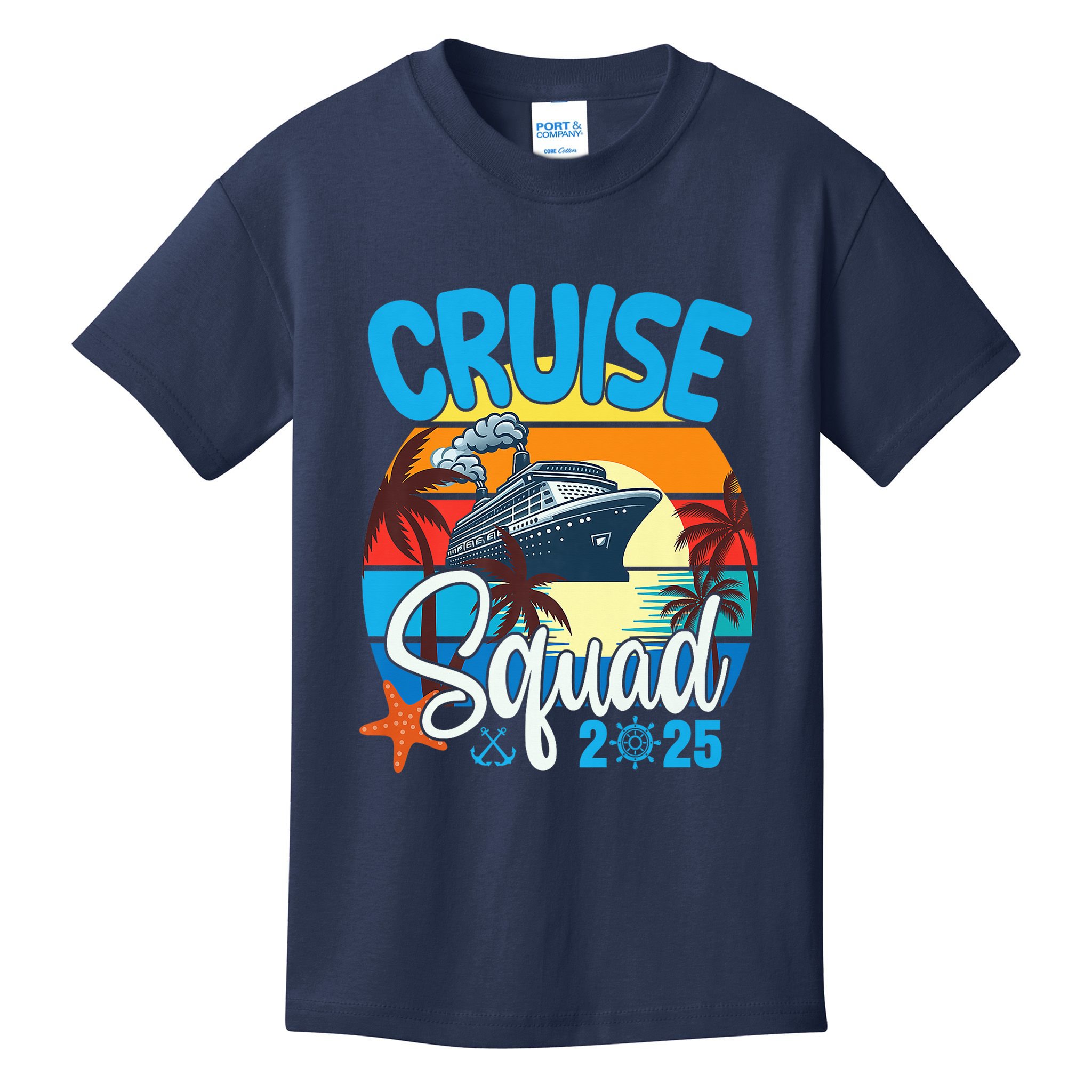 Cruise Squad 2025 Family Vacation Cruise Trip Group Summer Kids T-Shirt