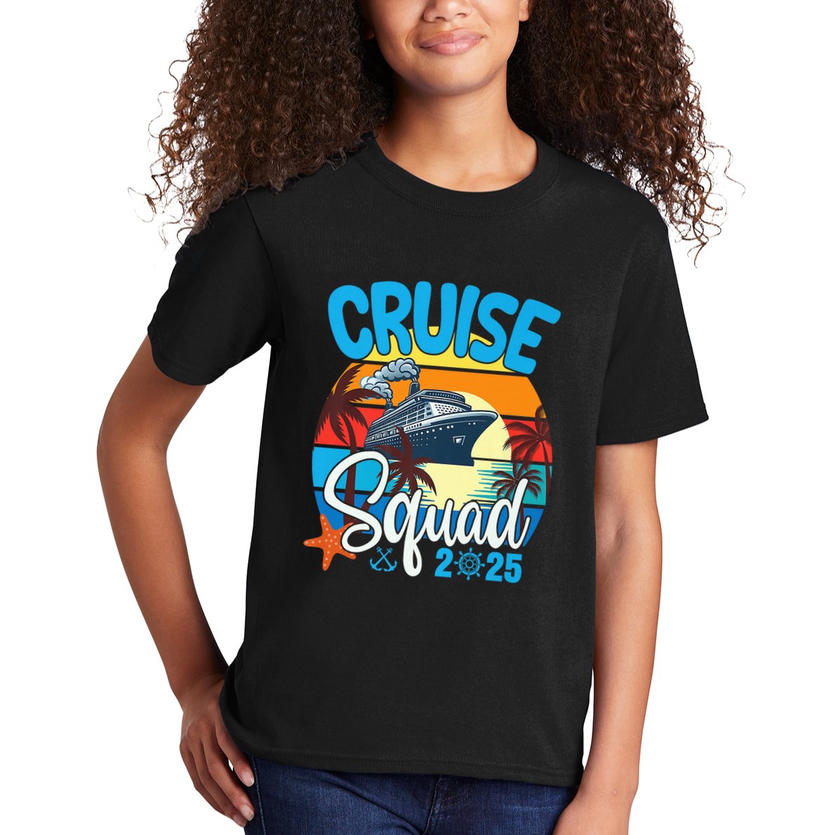 Cruise Squad 2025 Family Vacation Cruise Trip Group Summer Kids T-Shirt