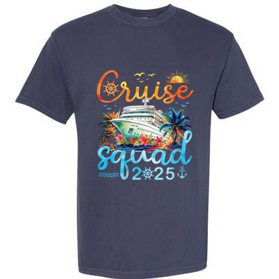 Cruise Squad 2025 Family Vacation Trip Group Matching Cruise Garment-Dyed Heavyweight T-Shirt